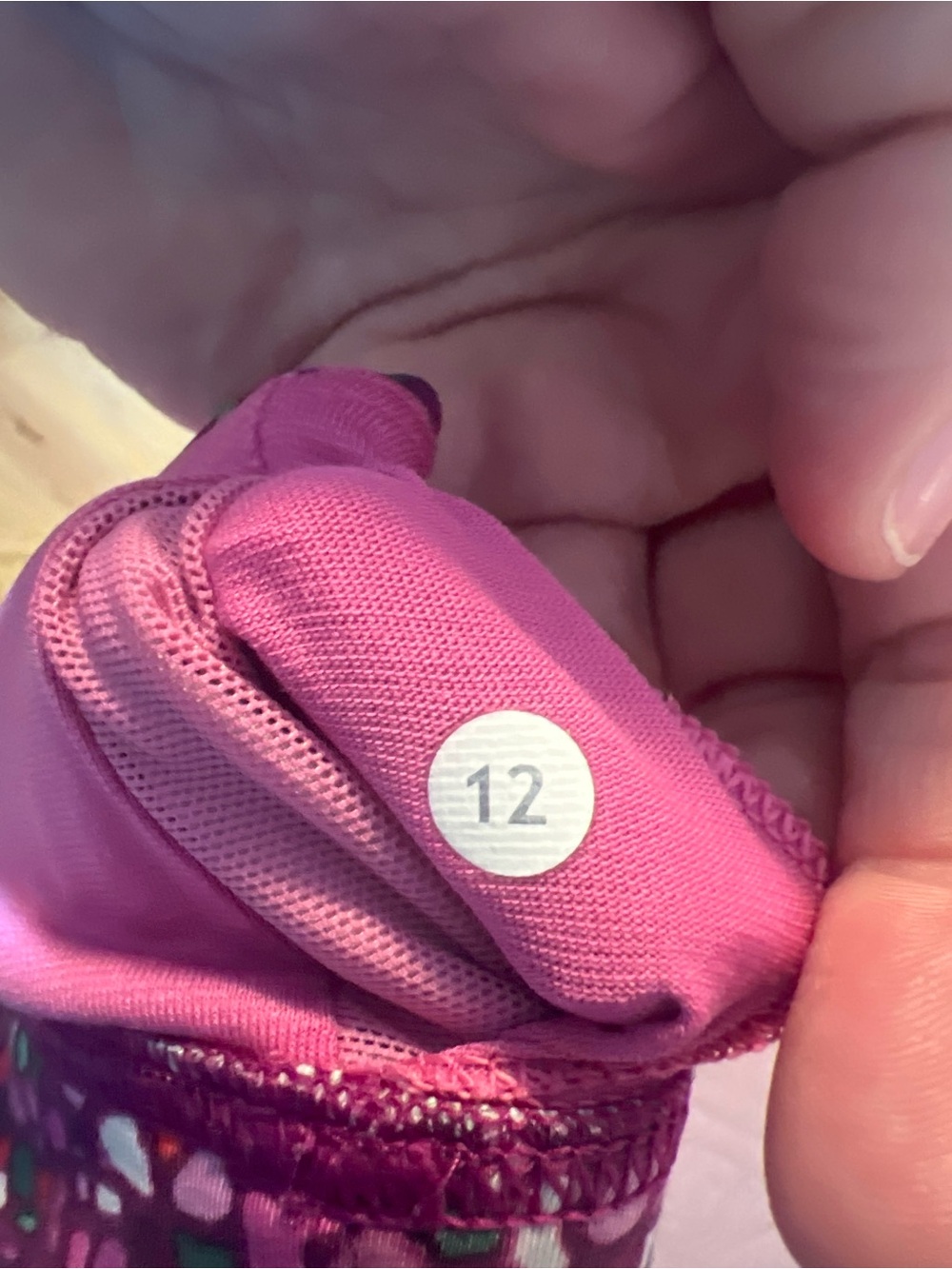 #308 Rare Lululemon Longline Cross Back Yoga Bra Mosaic Print Size 12 EUC - Picture 4 of 4
